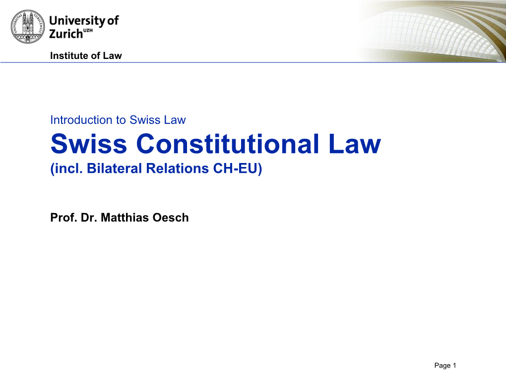 Constitutional Law (Incl