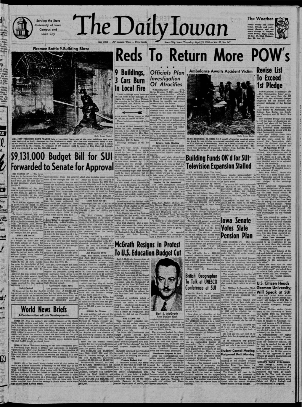 (Iowa City, Iowa), 1953-04-23