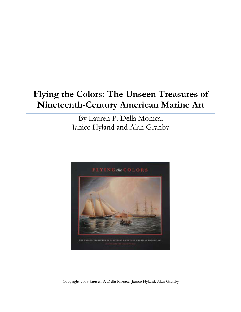 The Unseen Treasures of Nineteenth-Century American Marine Art by Lauren P