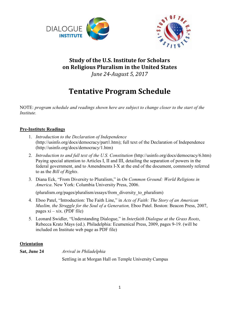 Program Syllabus