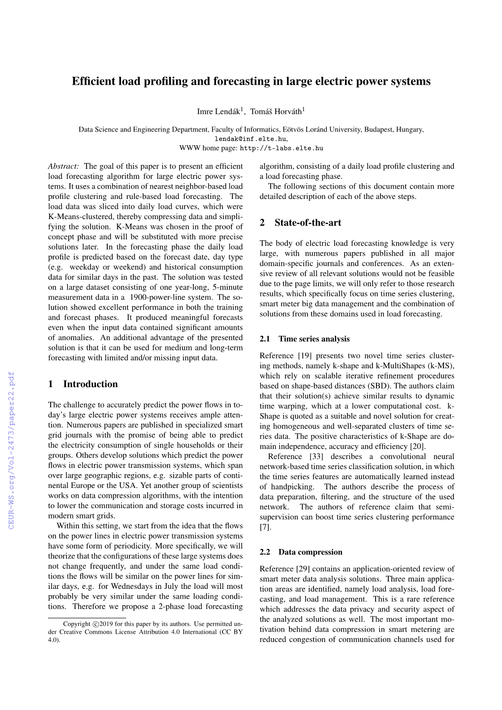 Efficient Load Profiling and Forecasting in Large Electric Power Systems