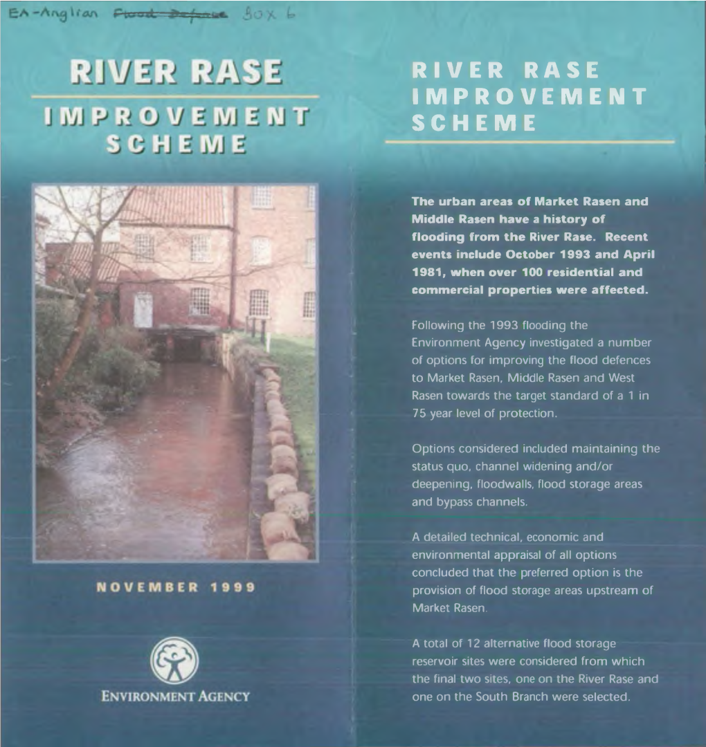 River Rase Improvement Scheme
