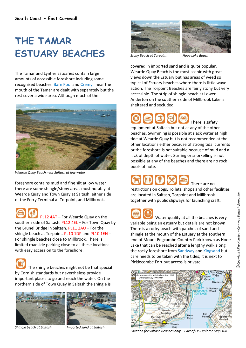 The Tamar Estuary Beaches