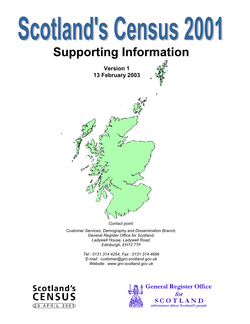 Scotland's Census 2001