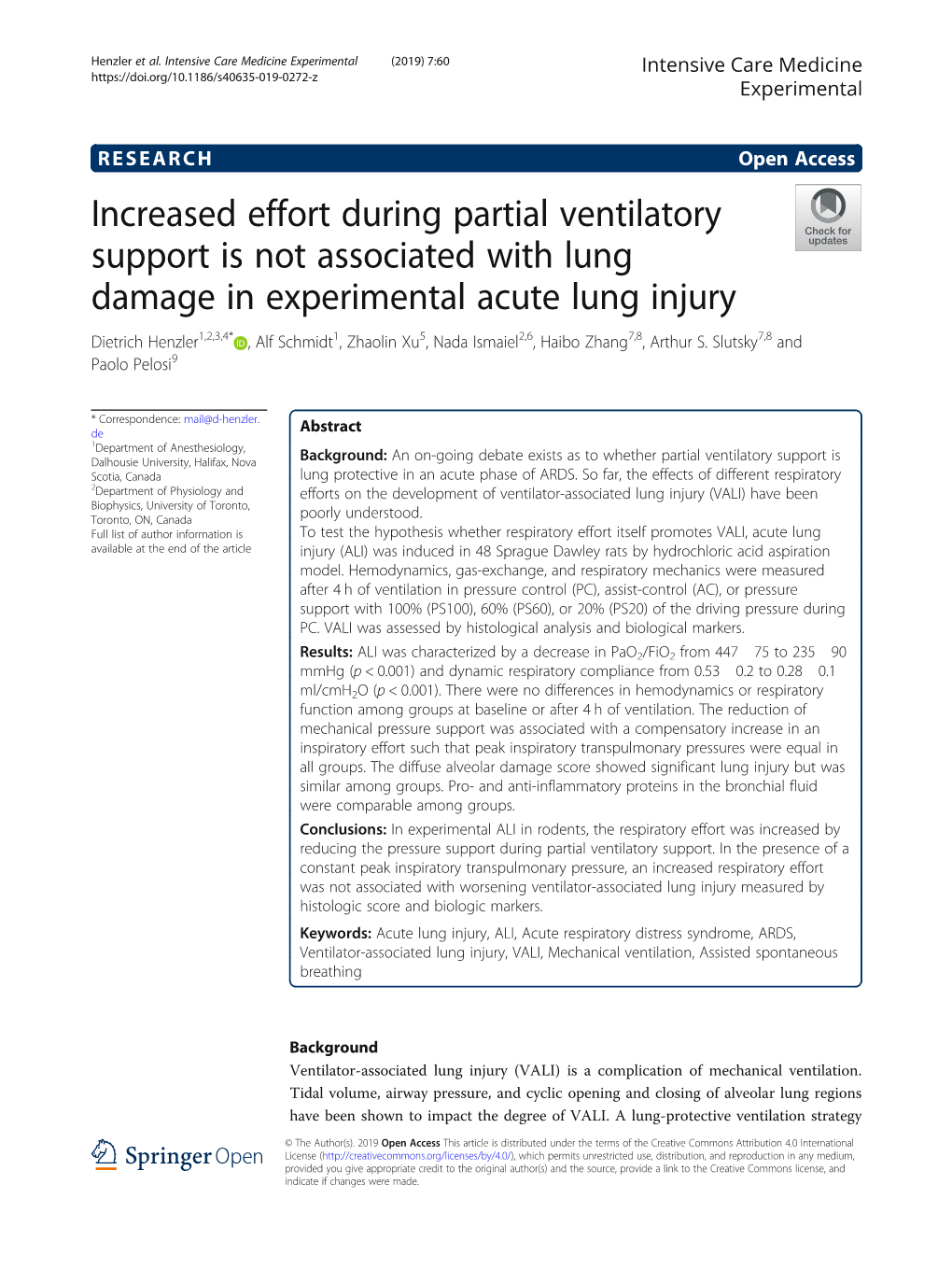 Increased Effort During Partial Ventilatory Support Is Not Associated