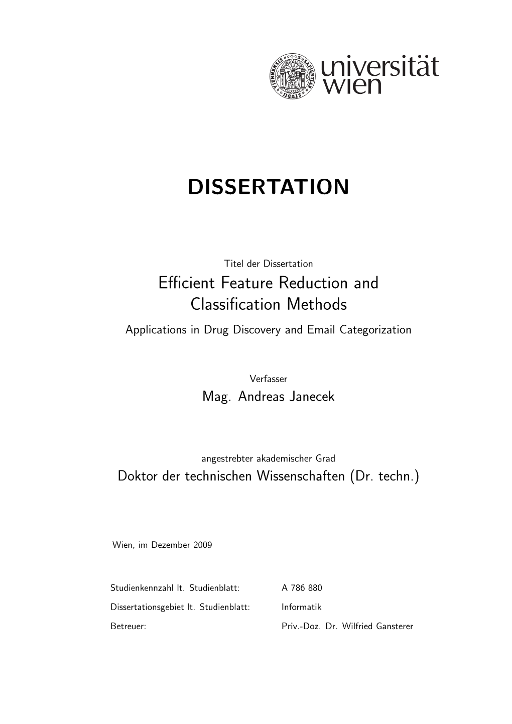 Dissertation