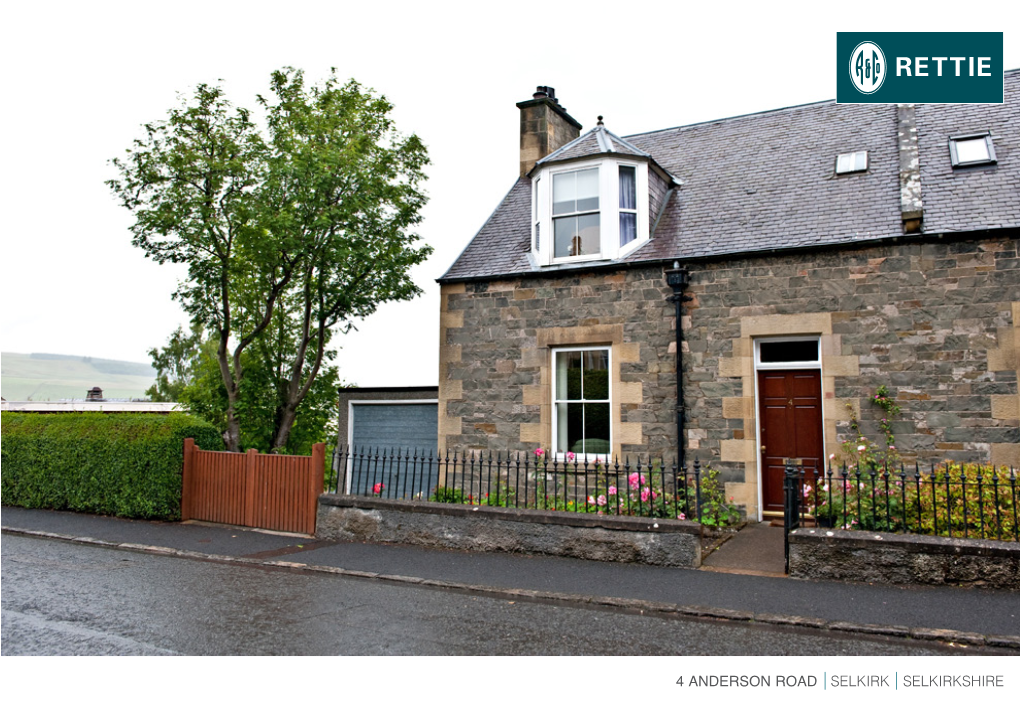 4 ANDERSON ROAD SELKIRK SELKIRKSHIRE 4 Anderson Road Selkirk Selkirkshire TD7 4EB