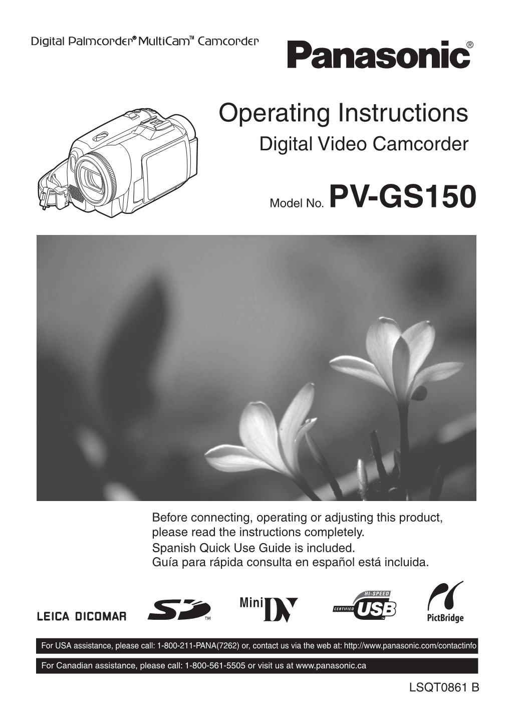 Operating Instructions Digital Video Camcorder