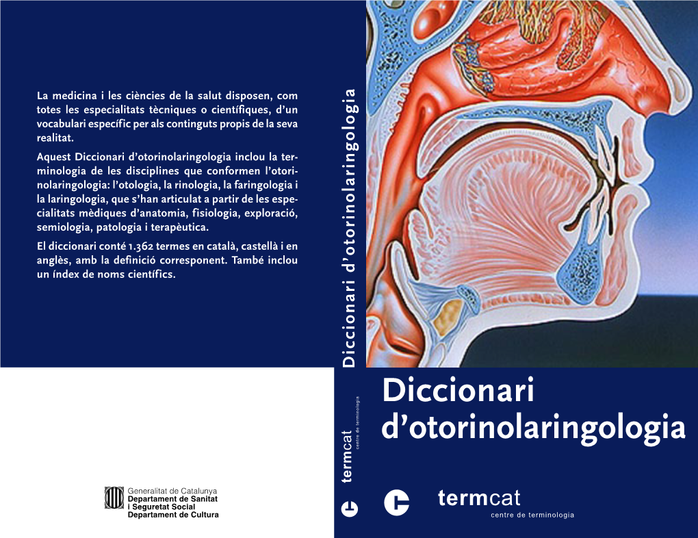 Diccionari D'otorinolaringologia