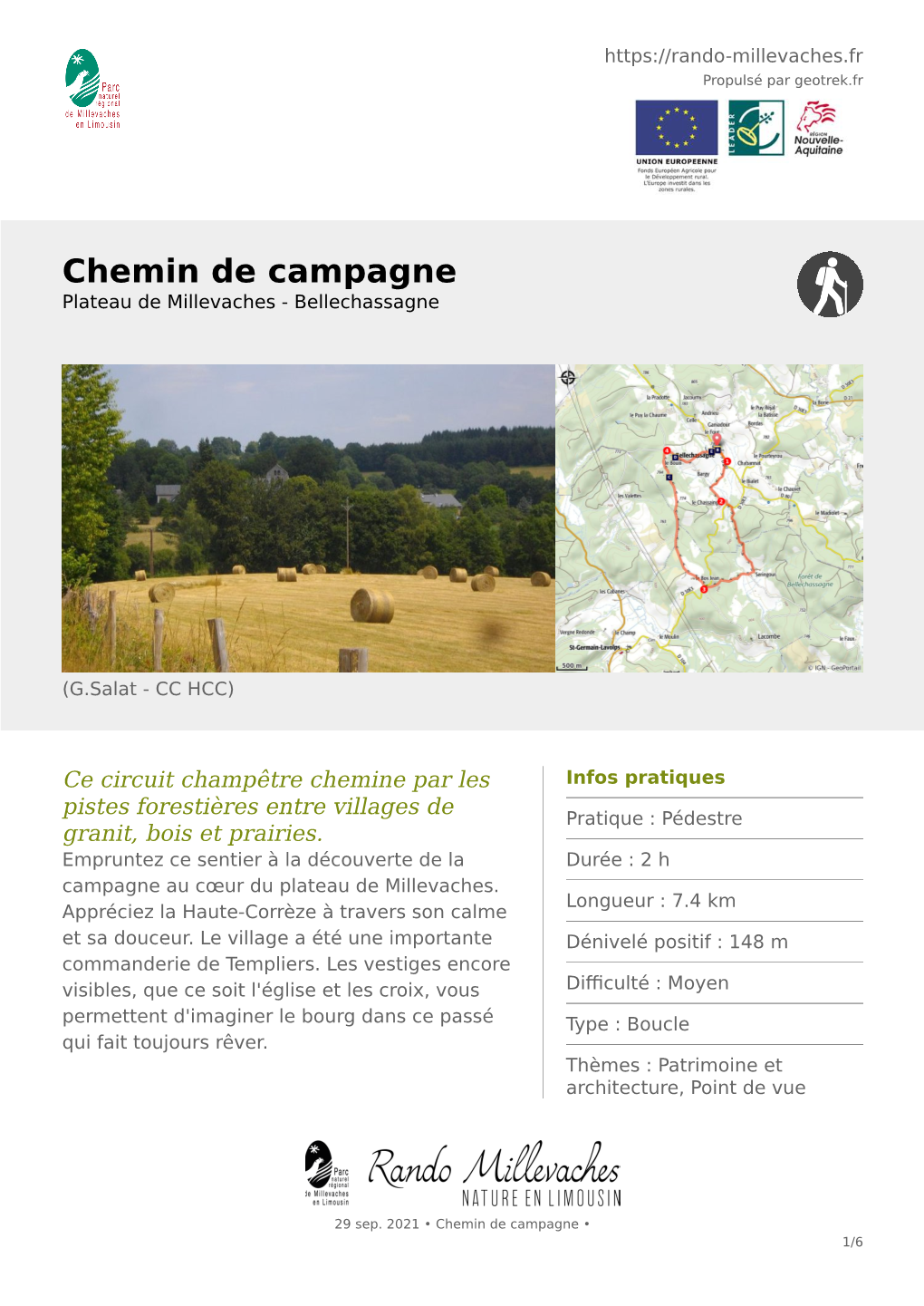 Chemin De Campagne Plateau De Millevaches - Bellechassagne