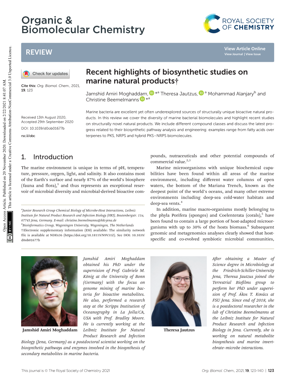 Organic & Biomolecular Chemistry