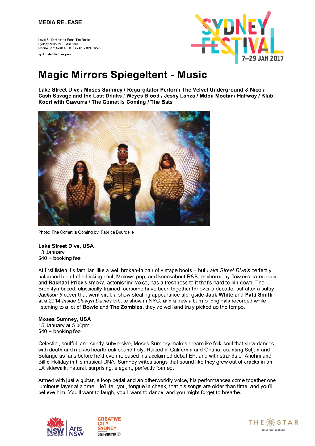 Magic Mirrors Spiegeltent - Music