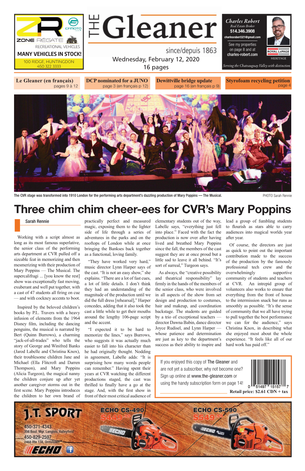 Three Chim Chim Cheer-Ees for CVR's Mary Poppins