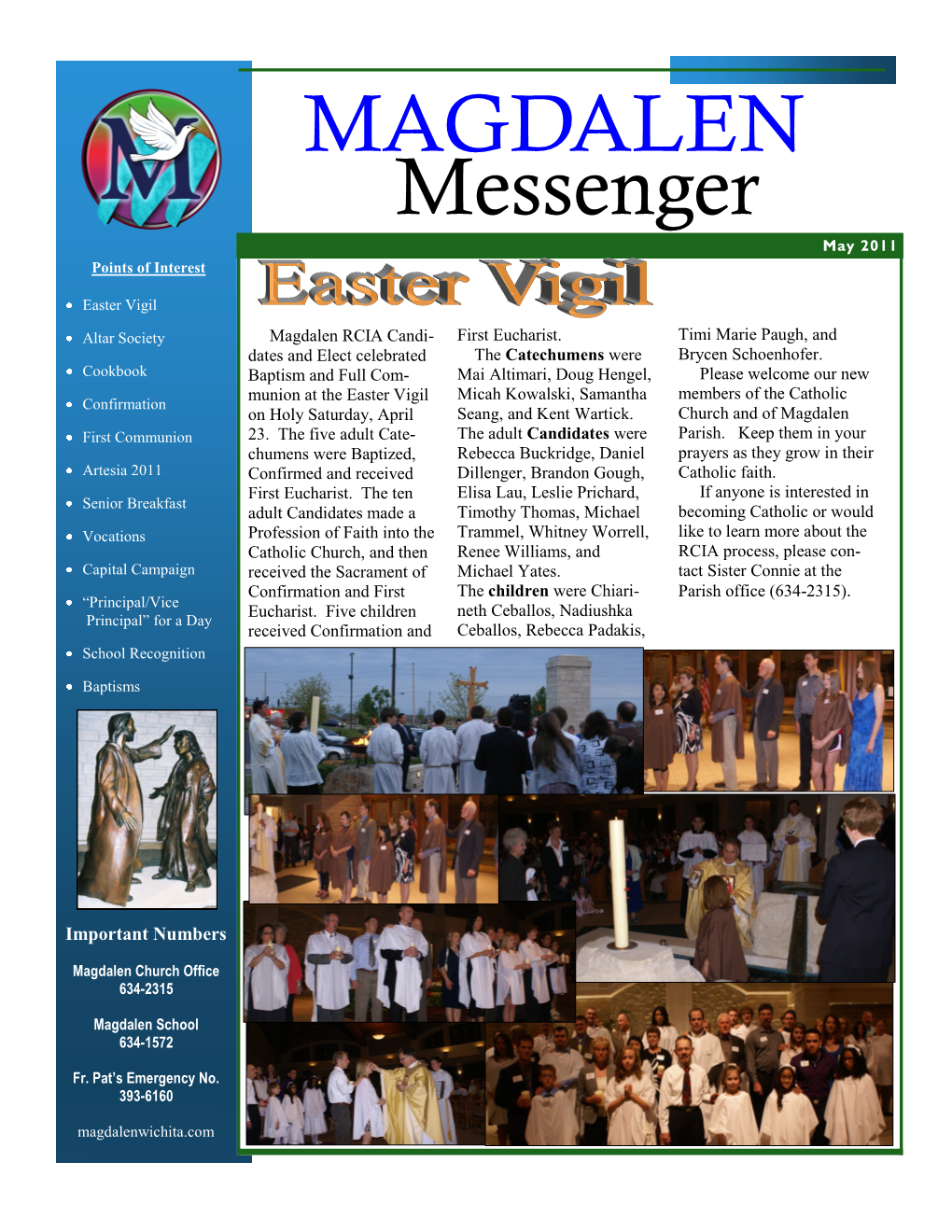 Messenger May 2011 Points of Interest