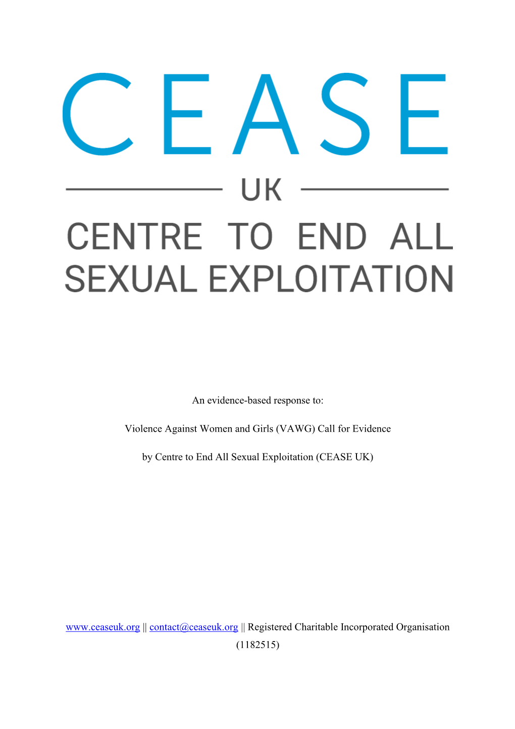 VAWG) Call for Evidence