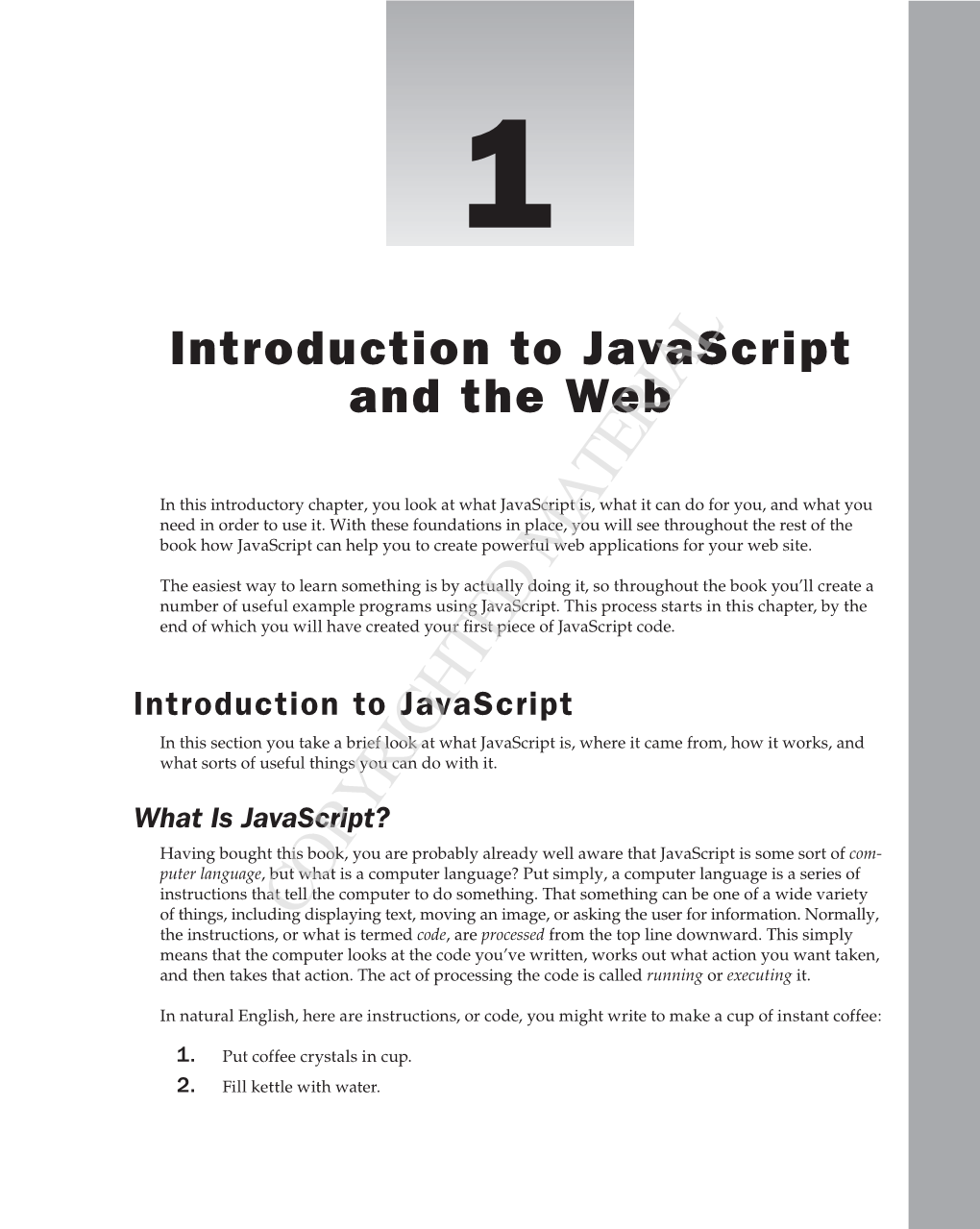 Why Choose Javascript? Javascript Is Not the Only Scripting Language; There Are Others Such As Vbscript and Perl