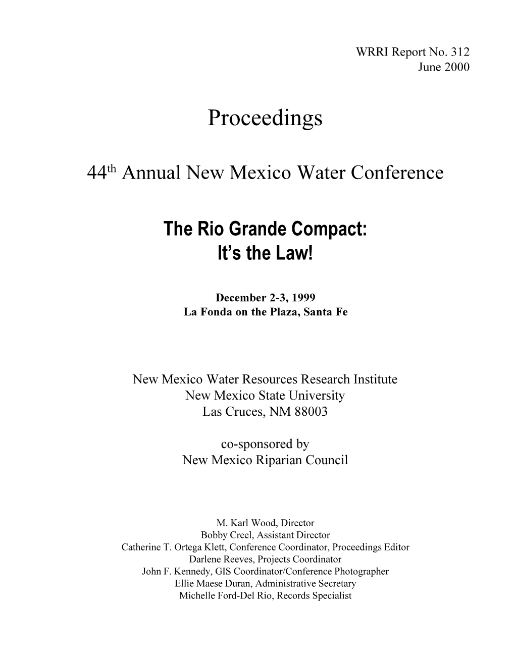 Conference Proceedings