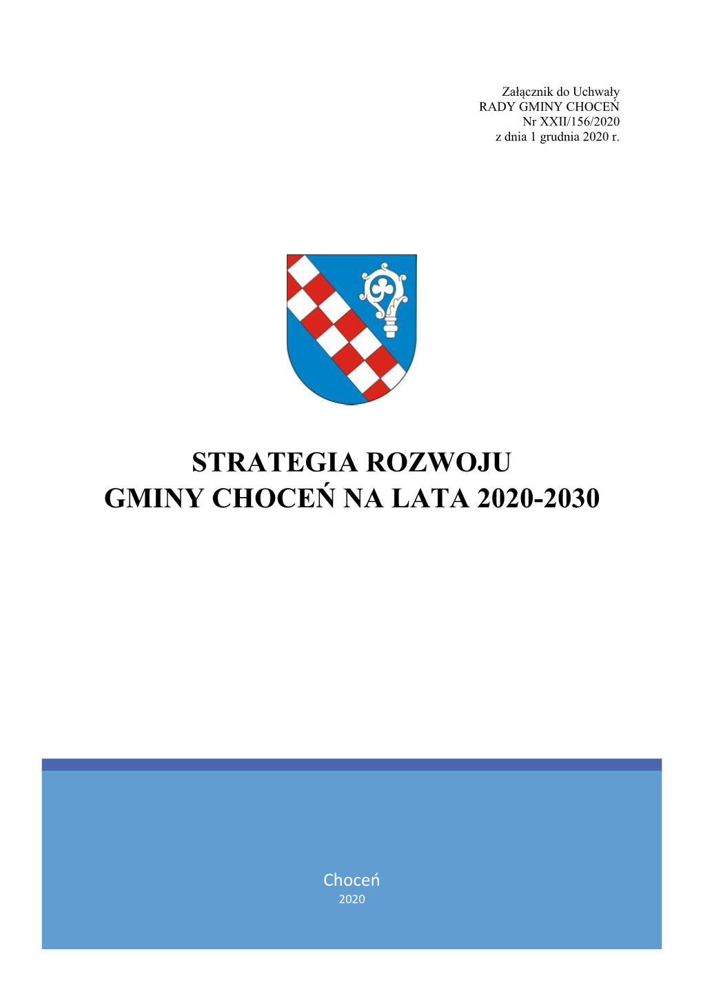 Strategia Rozwoju Gminy Choceń Na Lata 2020-2030