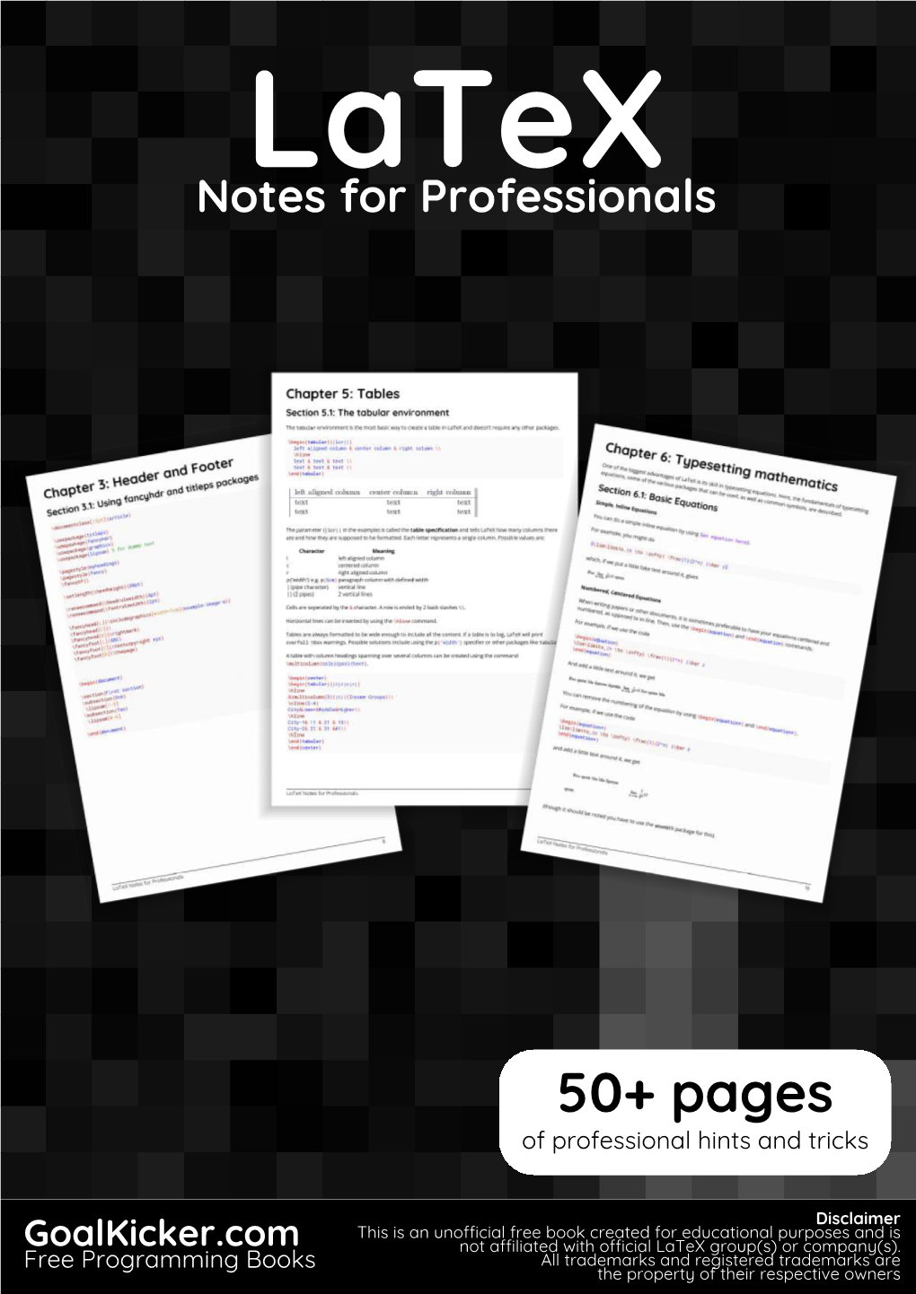 Latex Notes for Professionals