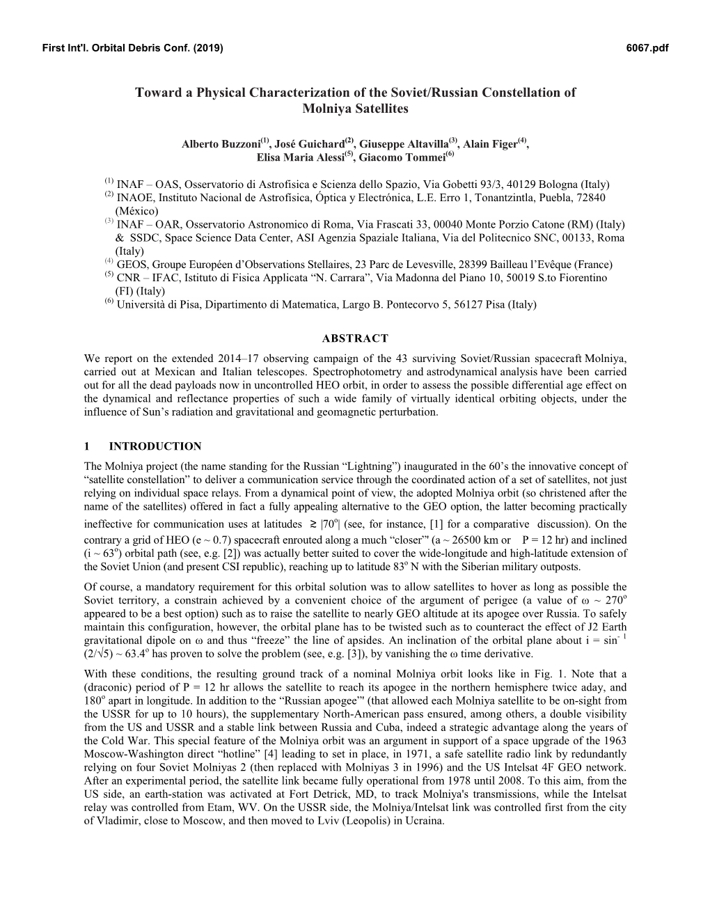 Toward a Physical Characterization of the Soviet/Russian Constellation of Molniya Satellites