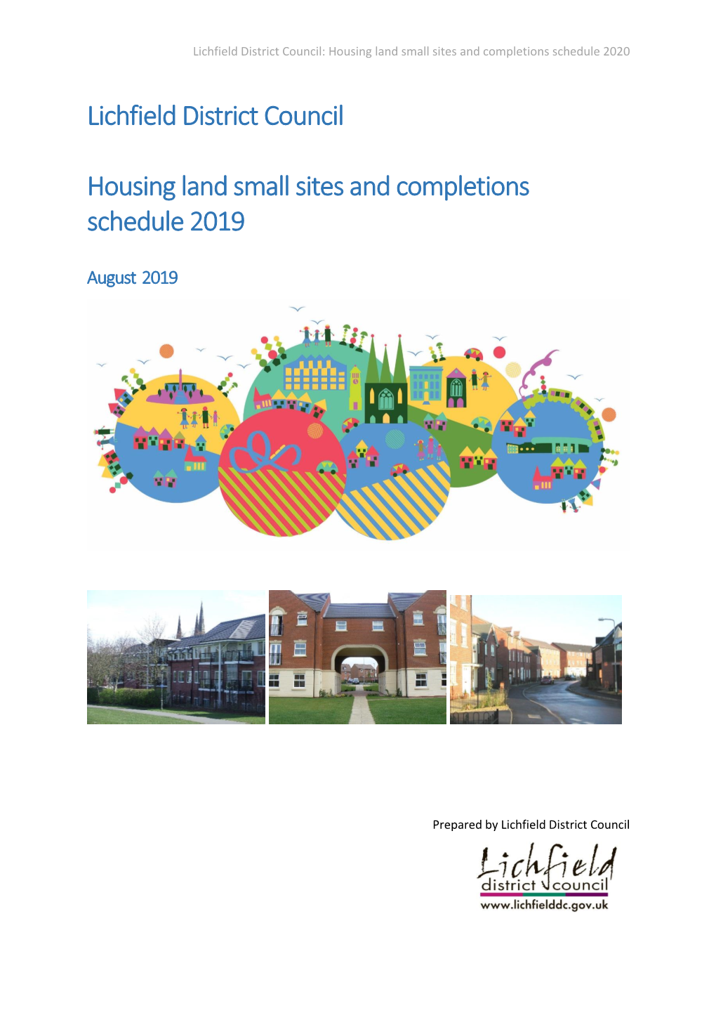Lichfield District Council Housing Land Small Sites and Completions