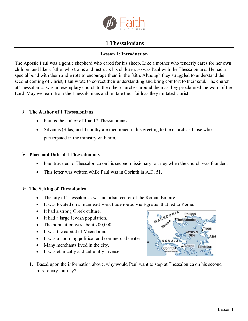 1 Thessalonians