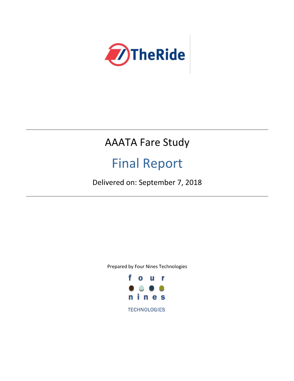 Fare Study Final Report