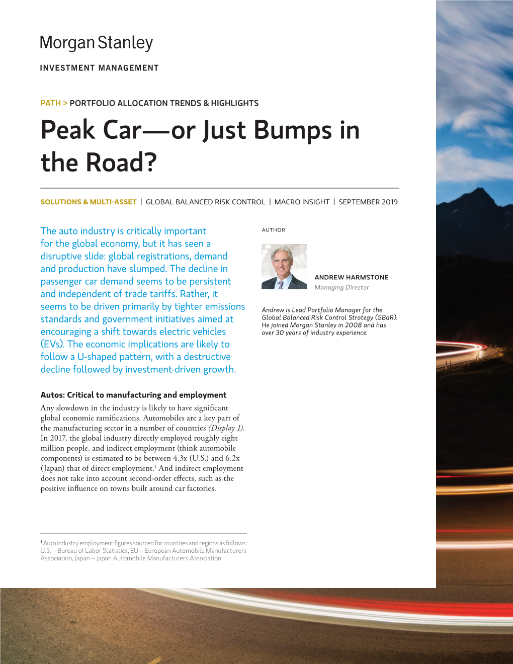 Peak Car—Or Just Bumps in the Road?