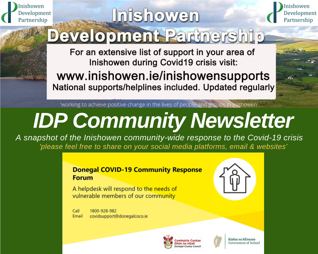 IDP Community Newsletter