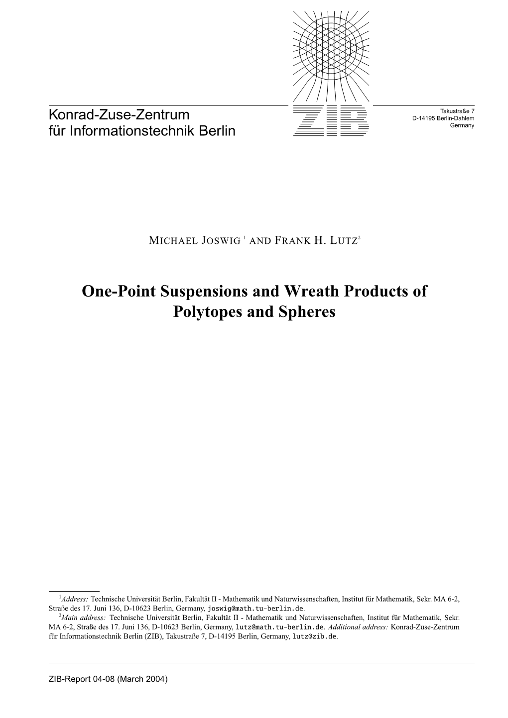 One-Point Suspensions and Wreath Products of Polytopes and Spheres