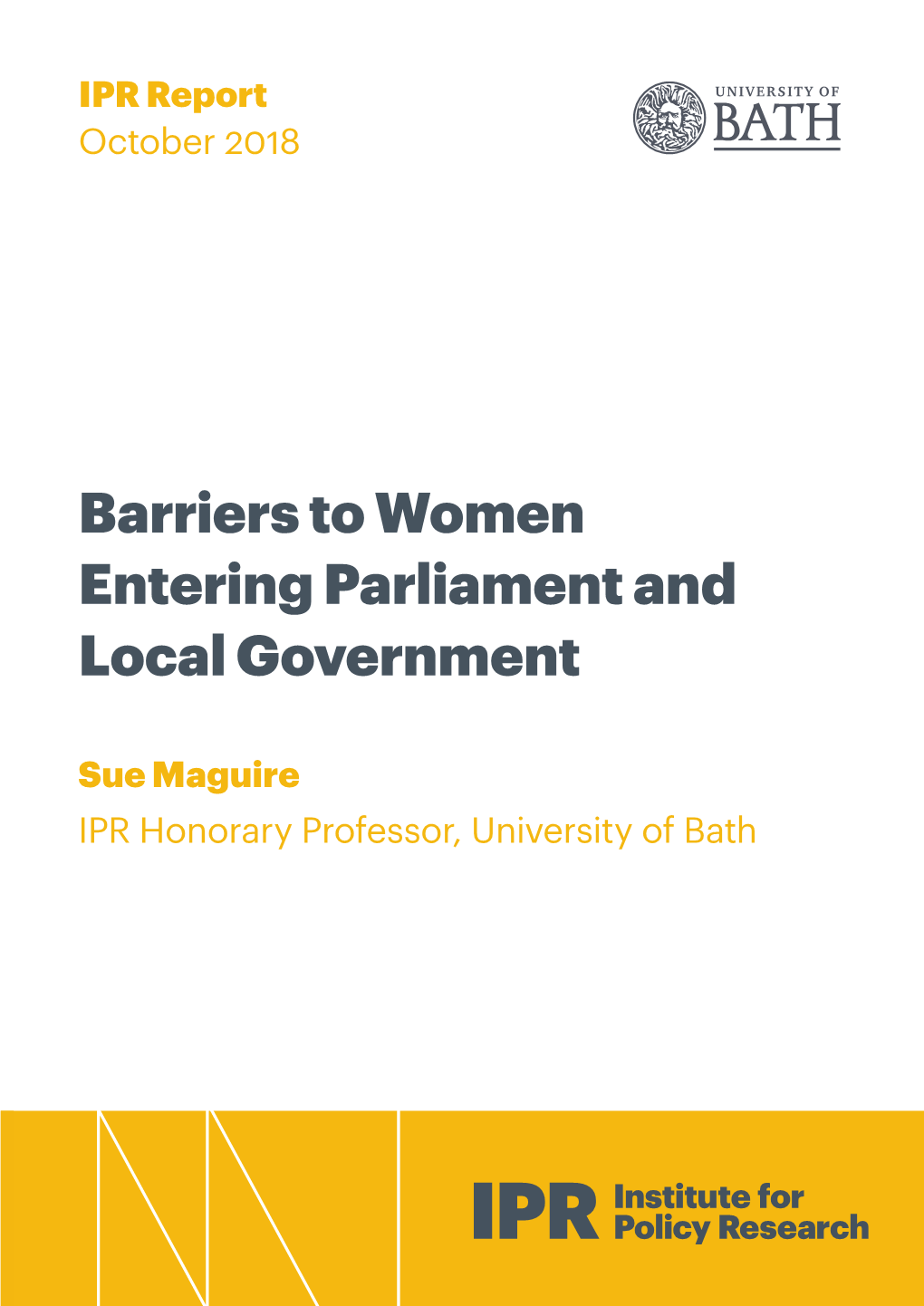 Barriers to Women Entering Parliament and Local Government