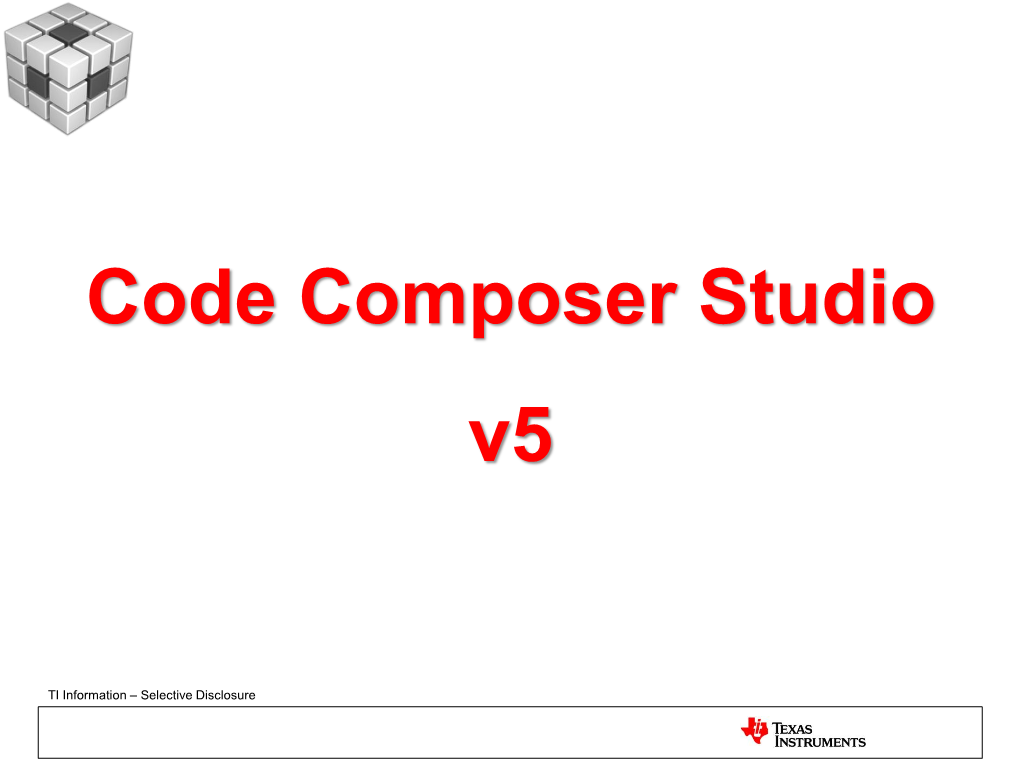 Code Composer Studio V5