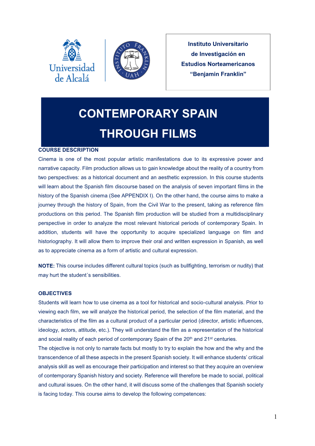 Contemporary Spain Through Films.Pdf