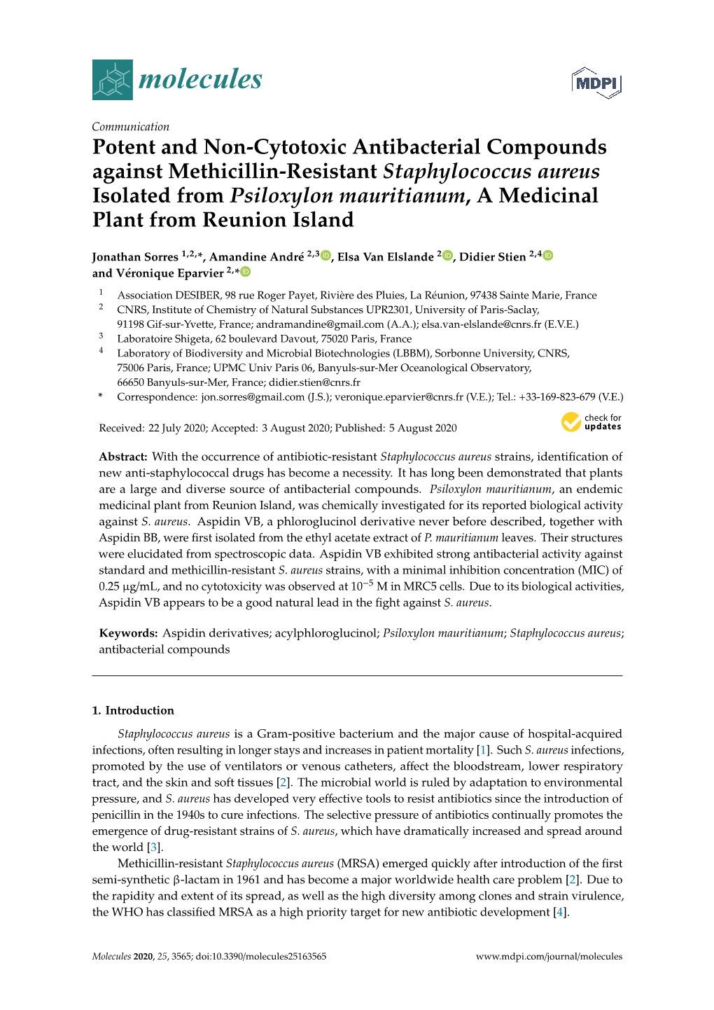 Potent and Non-Cytotoxic Antibacterial