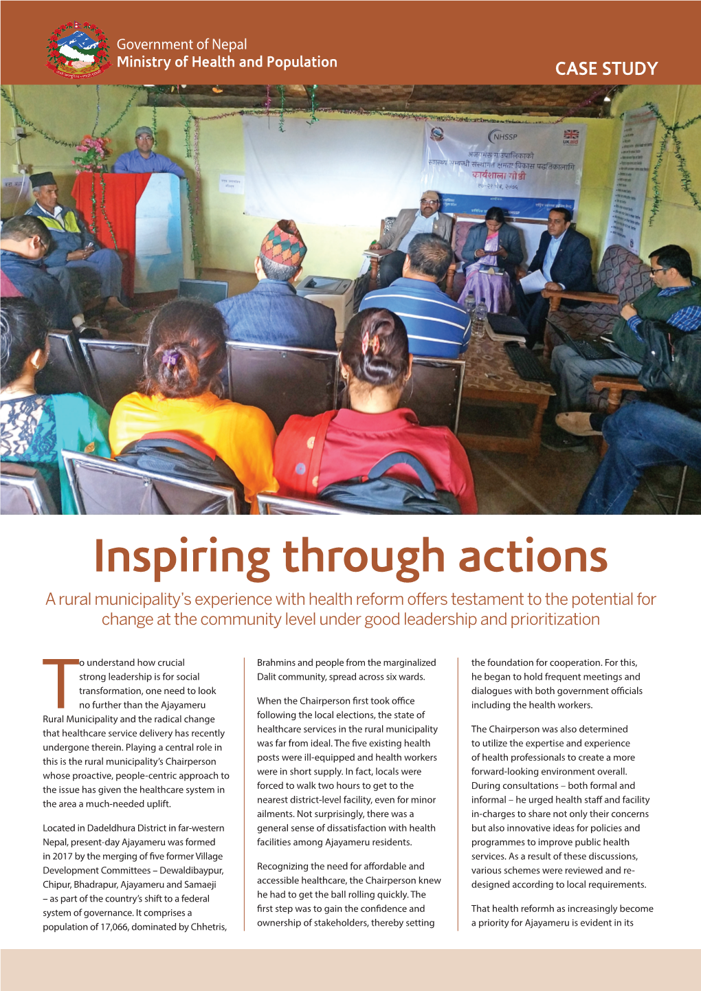 Case Study-Inspiring Through Actions