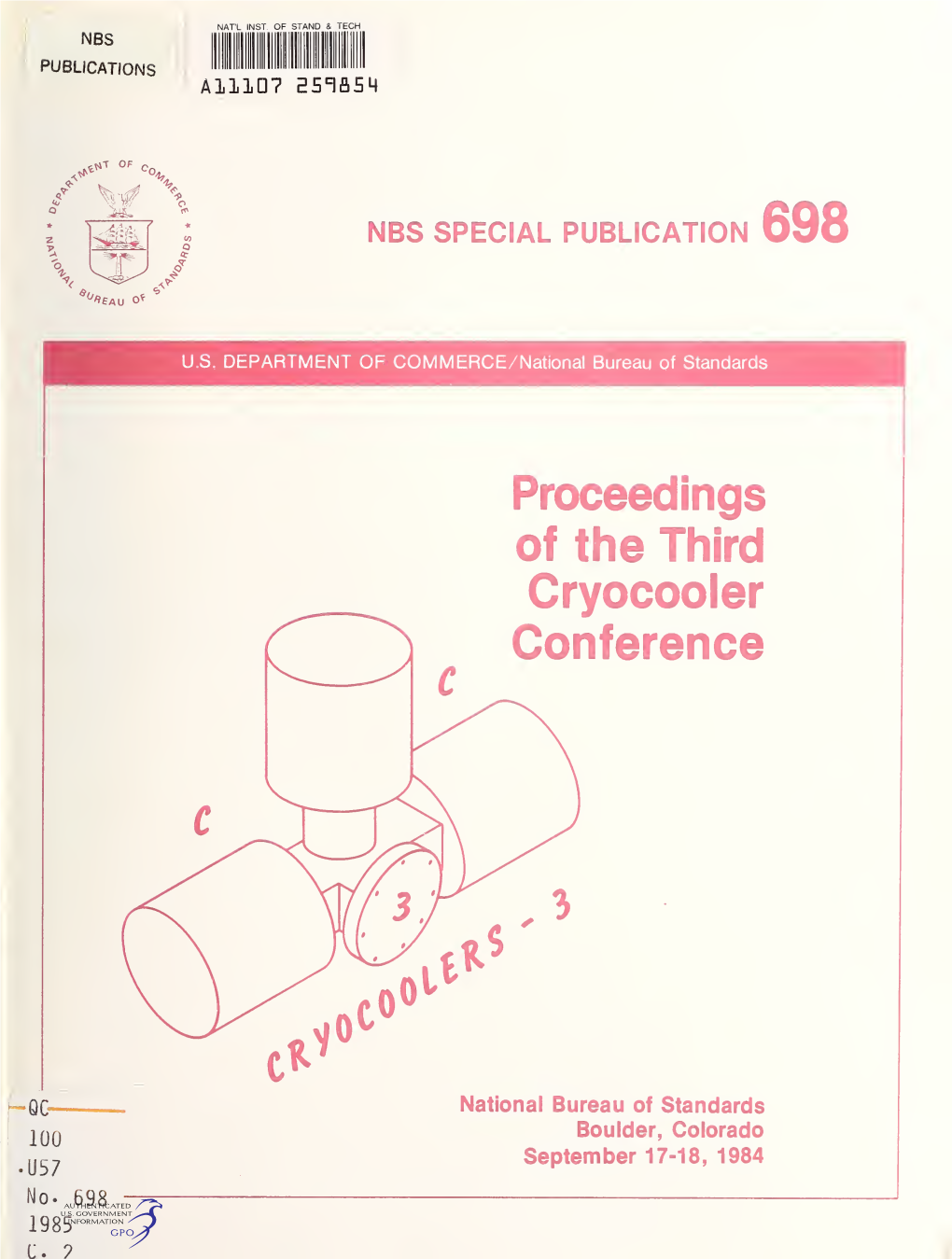 Proceedings of the Third Cryocooler Conference