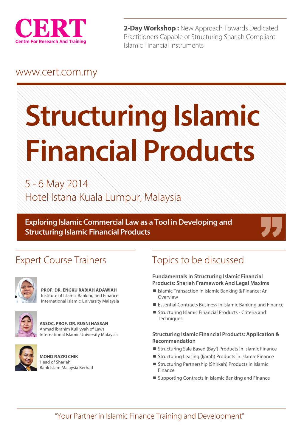 Structuring Islamic Financial Products