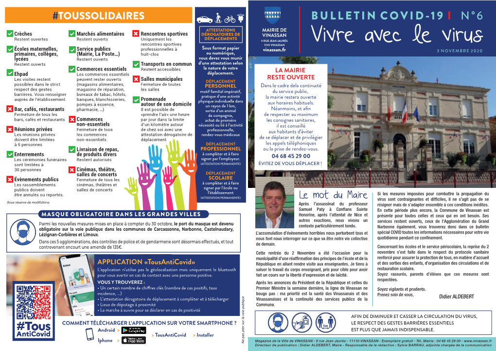 Bulletin Spécial Covid 19 N° 6