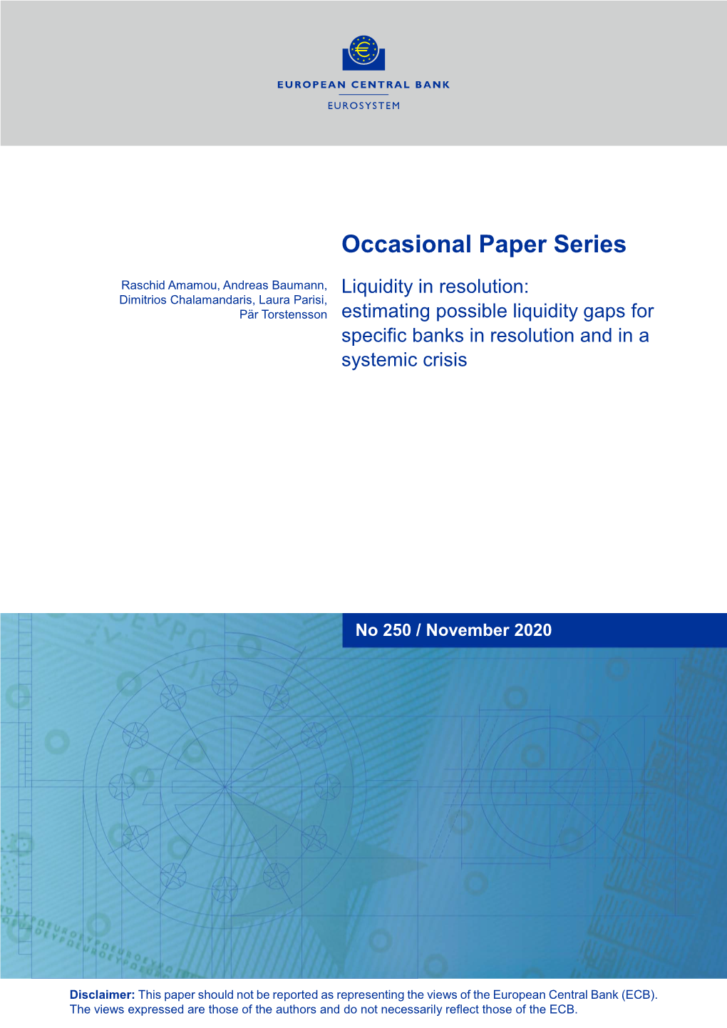 Occasional Paper Series