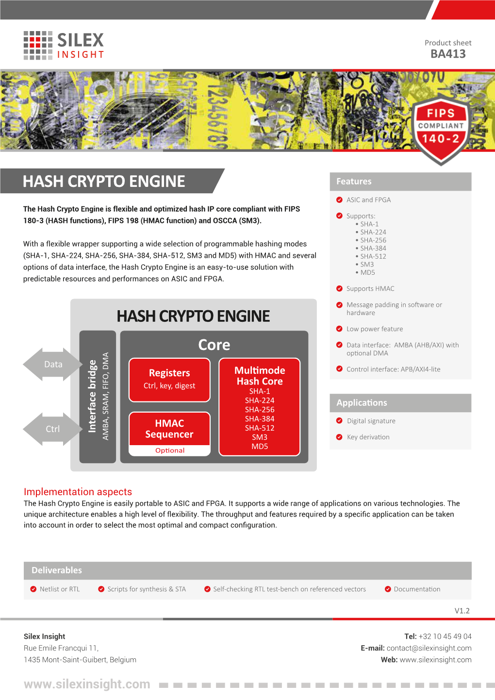 Hash Crypto Engine (BA413)