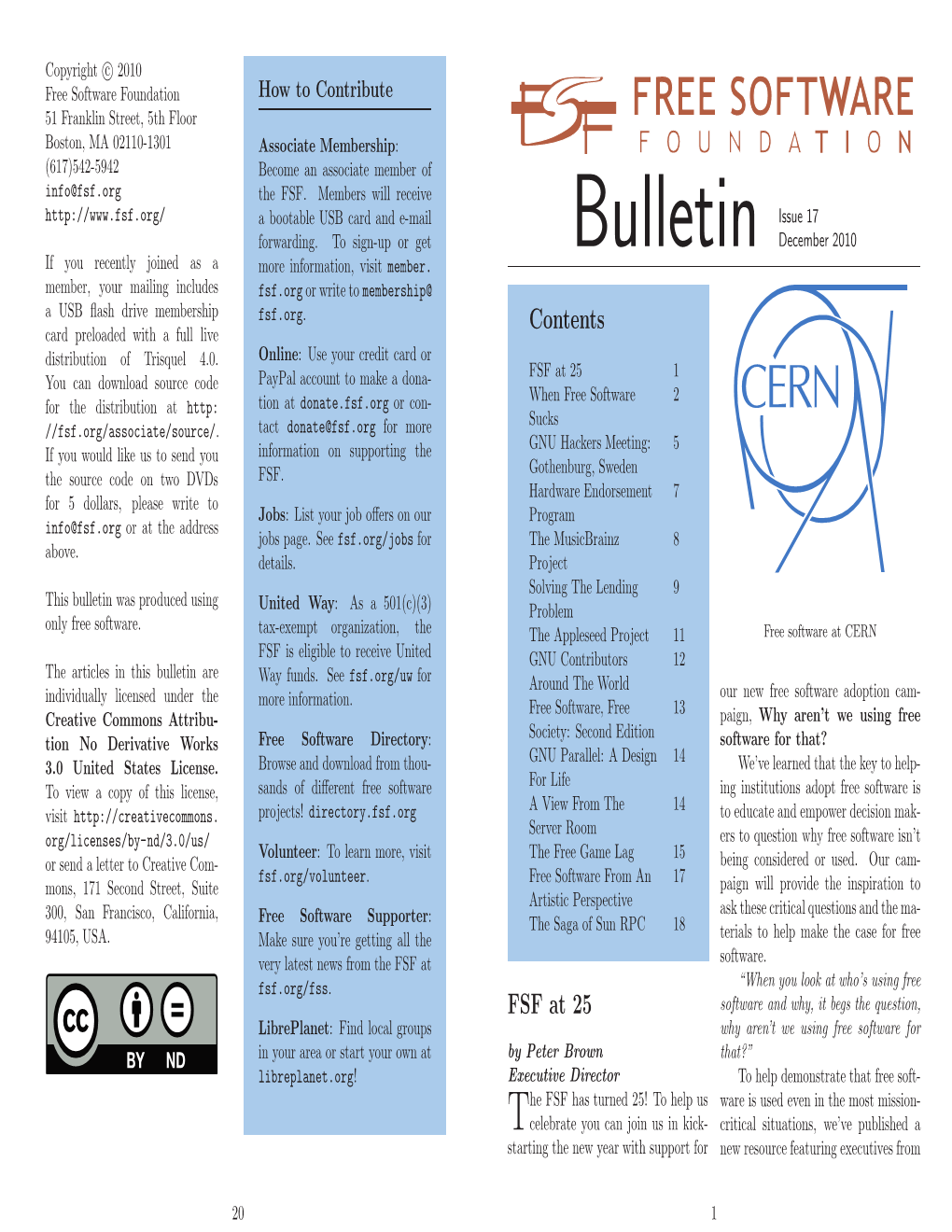 Bulletin December 2010 Forwarding