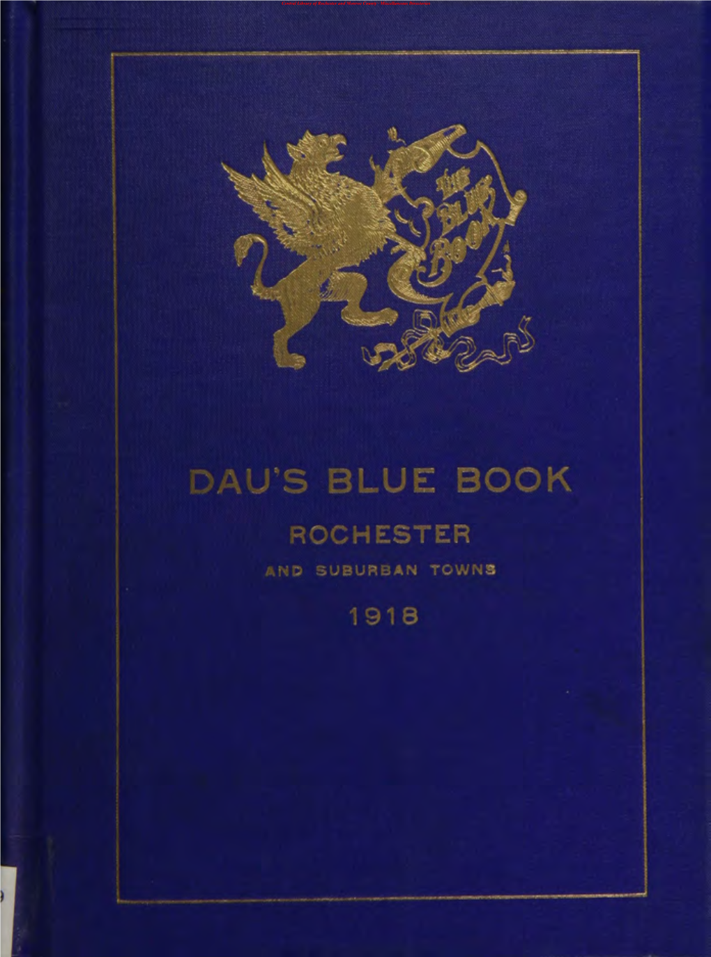 Dau's Blue Book 1918