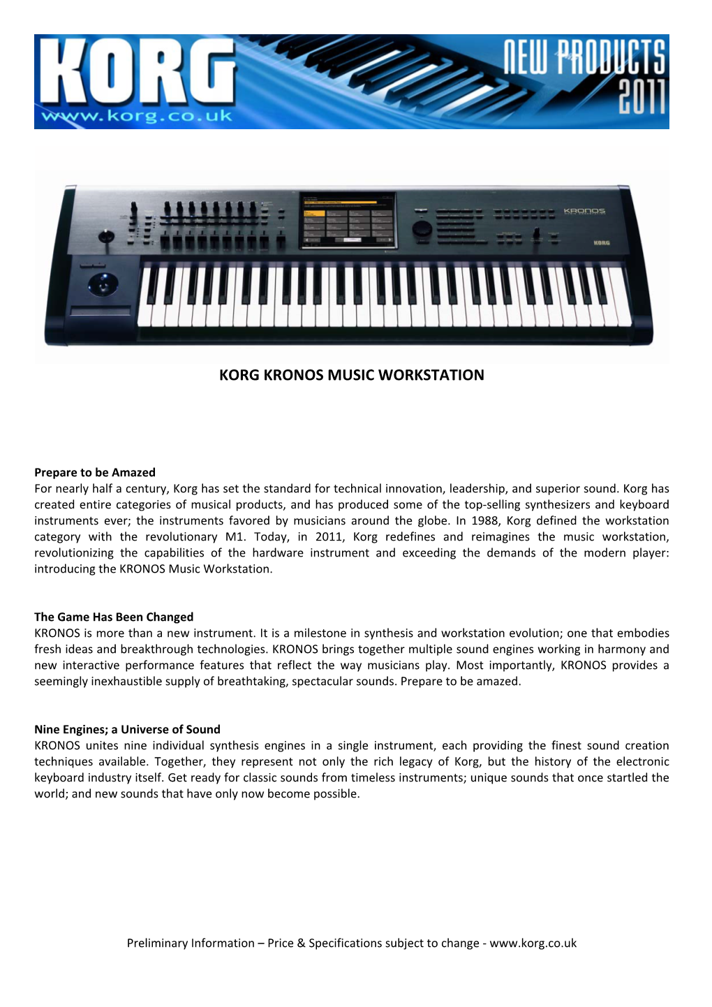 Korg Kronos Music Workstation