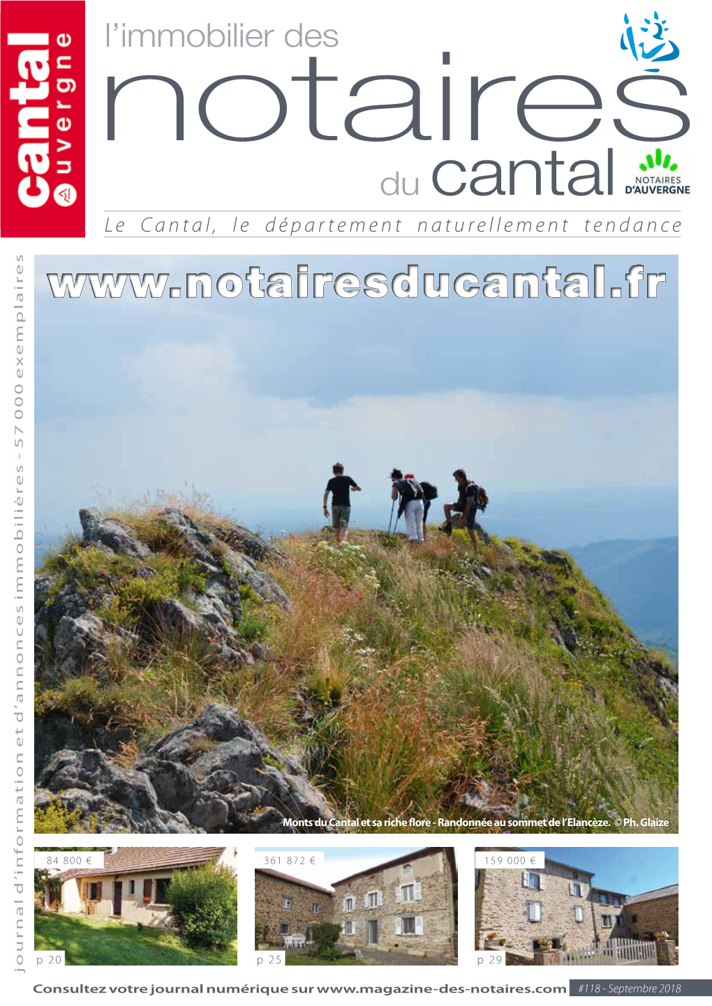 Immobilier Des Notaires Du Cantal Le Cantal, Le Département Naturellement Tendance