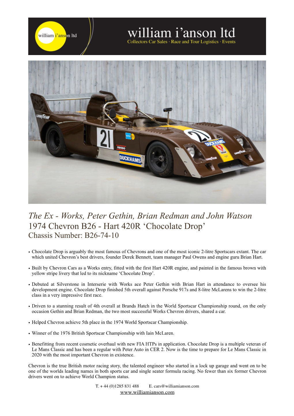 1974 Chevron B26-74-10 LR