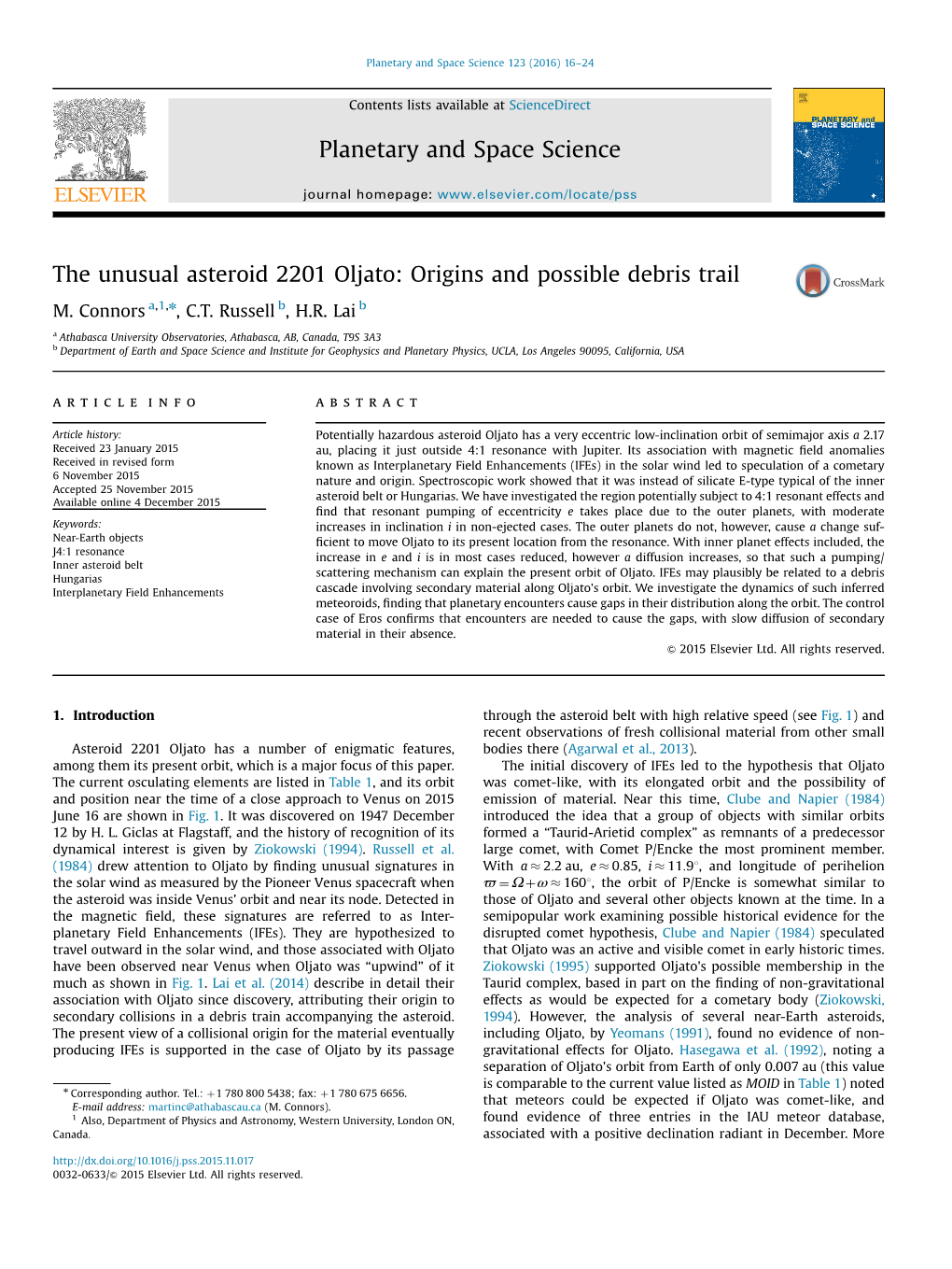 The Unusual Asteroid 2201 Oljato: Origins and Possible Debris Trail