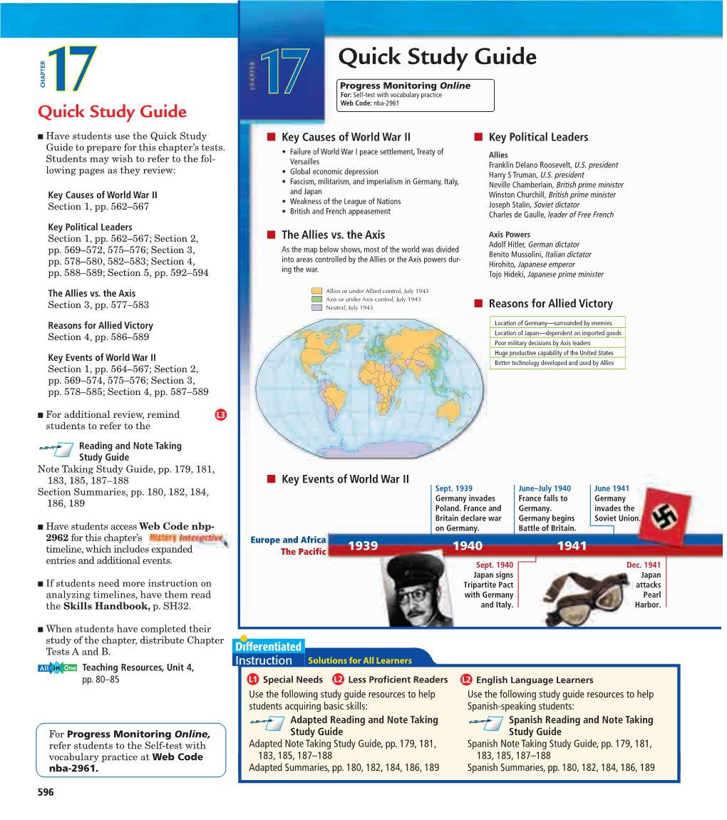 Quick Study Guide