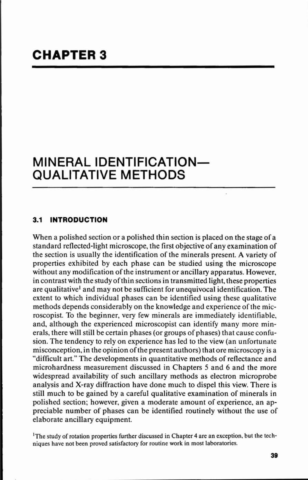 Chapter 3 Mineral Identification- Qualitative