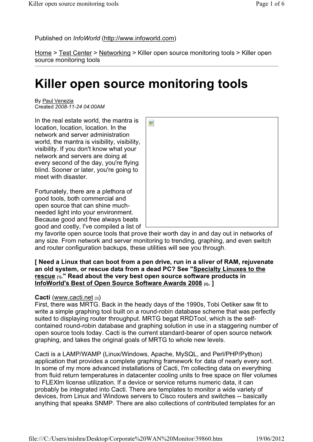 Killer Open Source Monitoring Tools Page 1 of 6