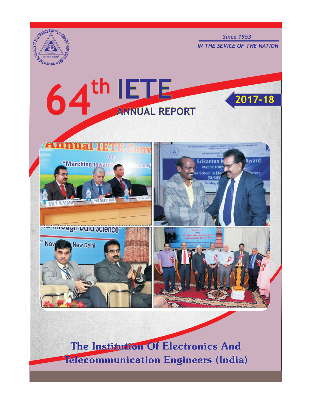 The Institution of Electronics and Telecommunication Engineers (India) Contents